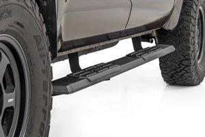 Toyota Tundra Running Boards - Rough Country - TR2, Aluminum, 5-inch, Black Powder Coat - Black - '07-'21